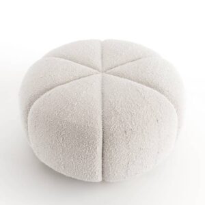 A realistic 3d taburete puff isolated on a vertical white background.