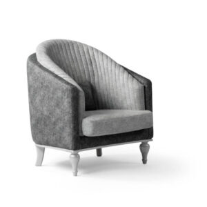 Armchair isolated on white background .