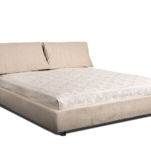 Double bed isolated on white with dropping shadow